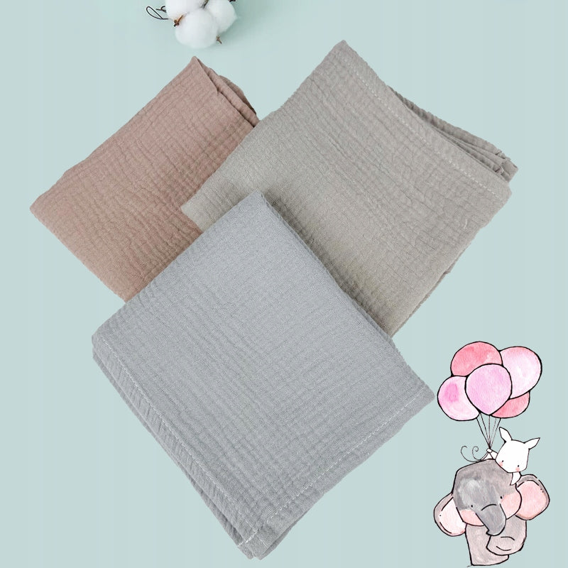 Plumeri Pieluszki muślinowe zestaw kolorów 3 szt. 70x70 cm