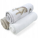 Plumeri Pieluszki muślinowe zestaw kolorów 3 szt. 70x70 cm