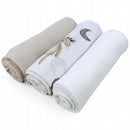 Plumeri Pieluszki muślinowe zestaw kolorów 3 szt. 70x70 cm