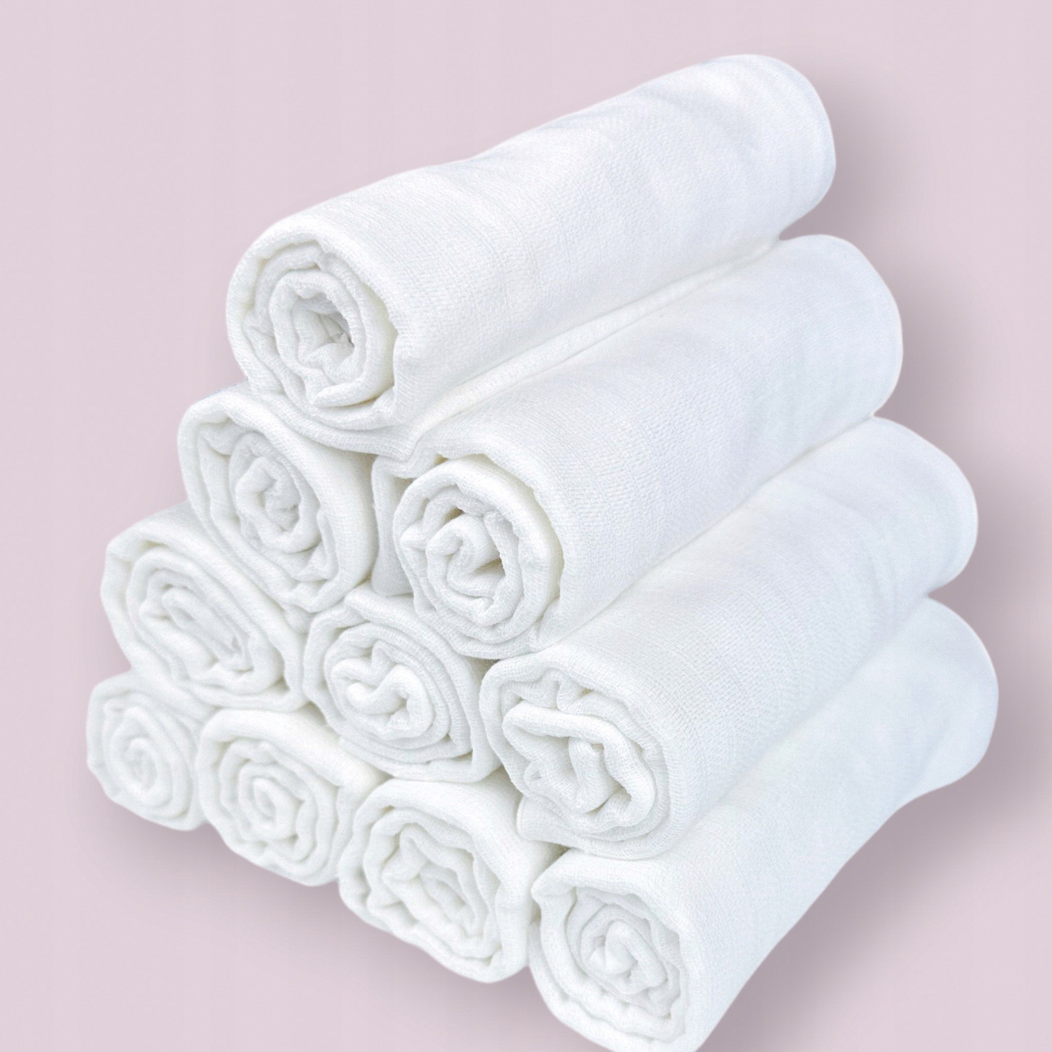 Pieluchy Pieluszki Tetrowe Białe 10szt 60x80cm 100% Bawełna, Gęsta Kratka