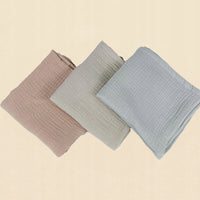 Plumeri Pieluszki muślinowe zestaw kolorów 3 szt. 70x70 cm