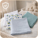 Plumeri Pieluszki muślinowe zestaw kolorów 10 szt. 30x30 cm