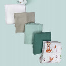 Plumeri Pieluszki muślinowe zestaw kolorów 5 szt. 70x70 cm