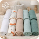 Plumeri Pieluszki muślinowe zestaw kolorów 10 szt. 30x30 cm