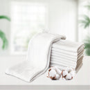 Plumeri Zestaw Pieluszki muślinowe Białe 7 Szt