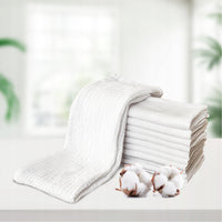 Plumeri Zestaw Pieluszki muślinowe Białe 7 Szt