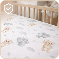 Prześcieradło z gumką 60x120 100% Bawełna przescieradlo do łóżeczka