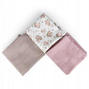 Plumeri Pieluszki muślinowe zestaw kolorów 3 szt. 70x70 cm