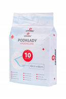 Podkład do przewijania chłonne białe Opharm 60 cm x 60 cm 10 szt.