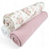 Plumeri Pieluszki muślinowe zestaw kolorów 3 szt. 70x70 cm