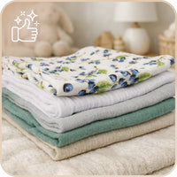 Plumeri Pieluszki muślinowe zestaw kolorów 10 szt. 50x30 cm