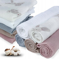 Plumeri Pieluszki muślinowe zestaw kolorów 5 szt. 70x70 cm