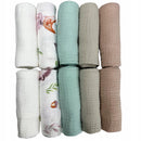 Plumeri Pieluszki muślinowe zestaw kolorów 10 szt. 50x30 cm