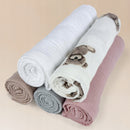 Plumeri Pieluszki muślinowe zestaw kolorów 5 szt. 70x70 cm