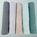 Plumeri Pieluszki muślinowe zestaw kolorów 5 szt. 70x70 cm