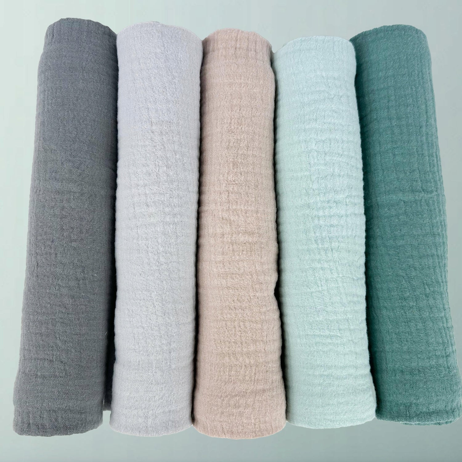 Plumeri Pieluszki muślinowe zestaw kolorów 5 szt. 70x70 cm