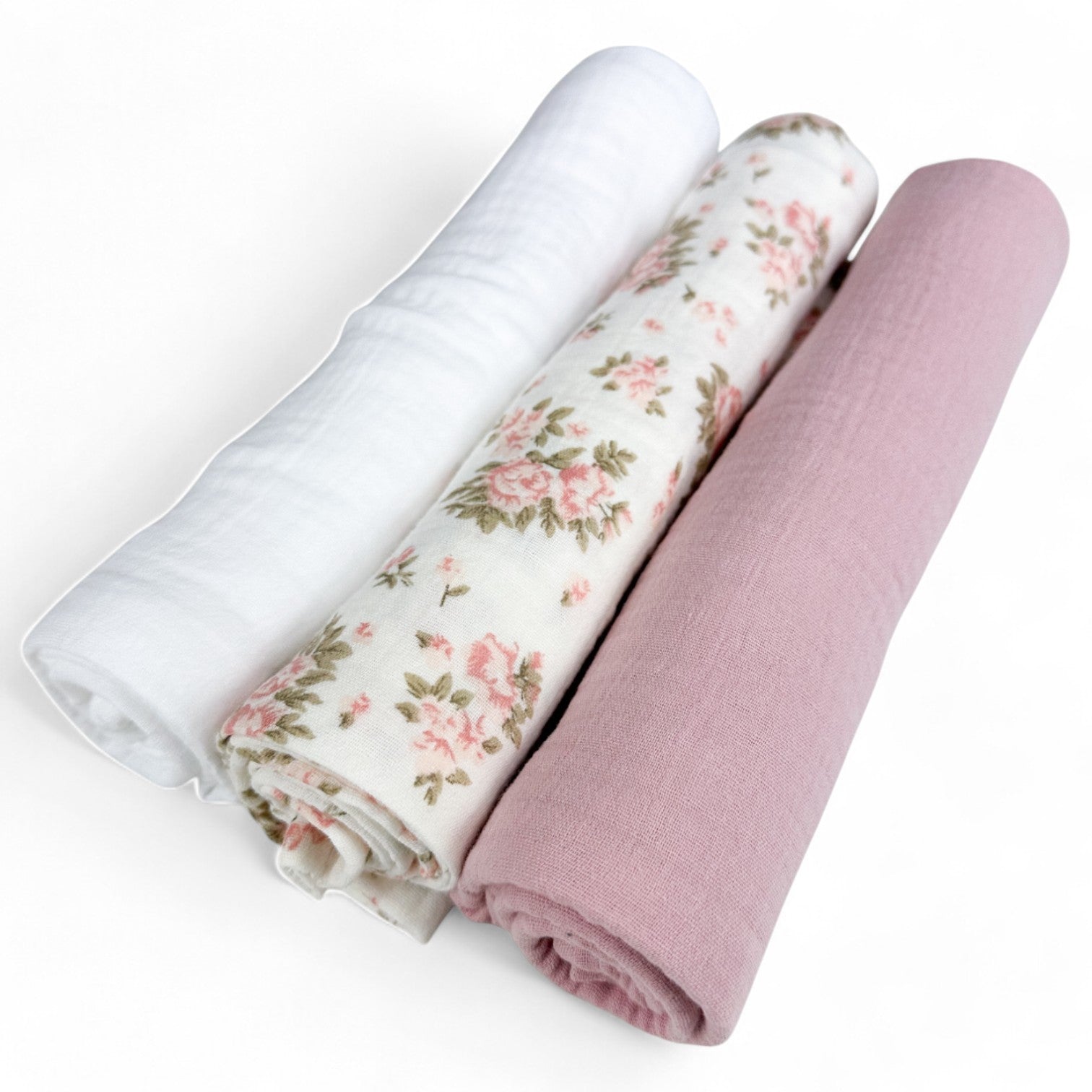 Plumeri Pieluszki muślinowe zestaw kolorów 3 szt. 70x70 cm