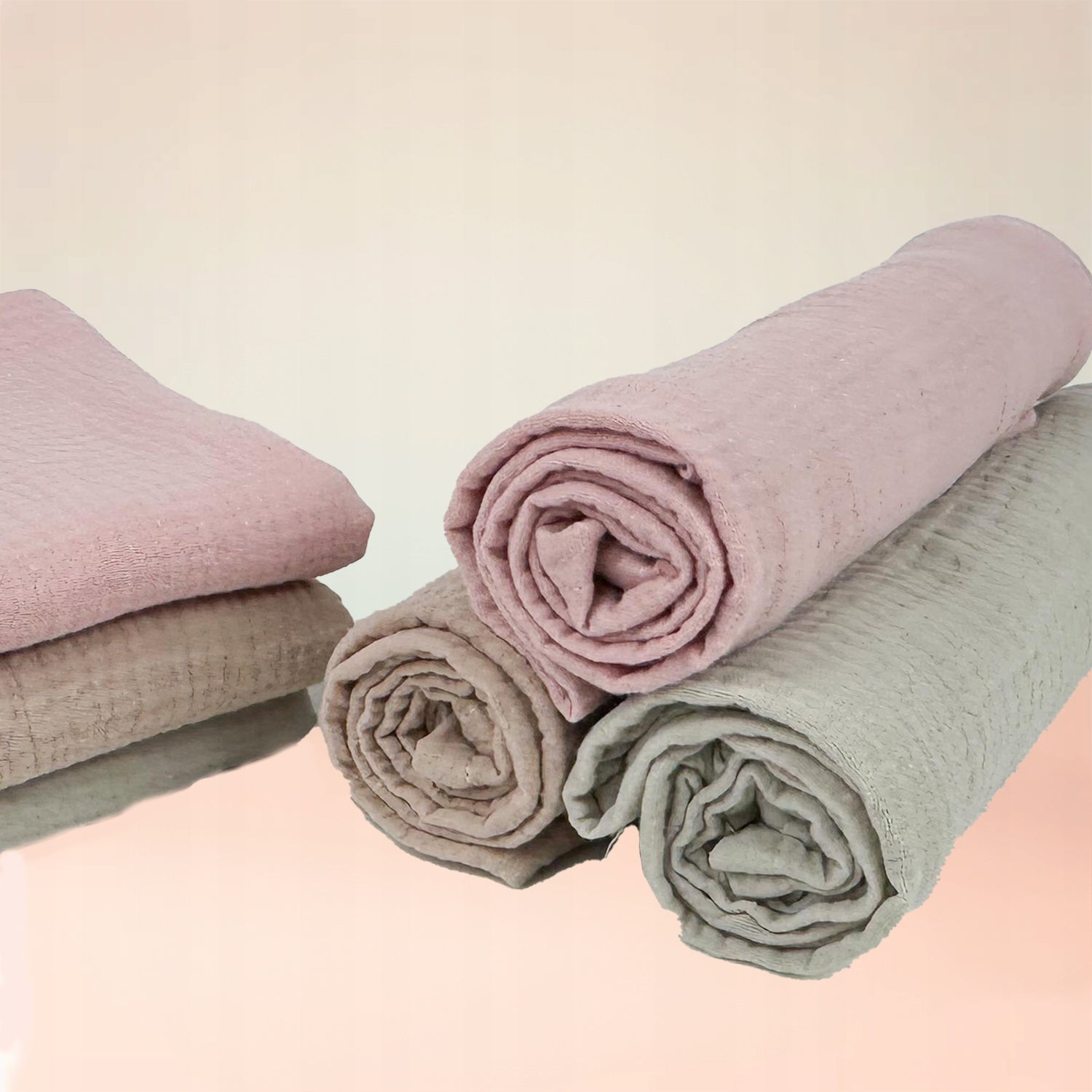 Plumeri Pieluszki muślinowe zestaw kolorów 3 szt. 70x70 cm