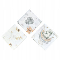 Pieluszki muślinowe duże Plumeri 3x 70×70 cm - większy rozmiar, komfort