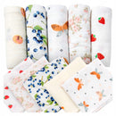 Plumeri Pieluszki muślinowe zestaw kolorów 10 szt. 50x30 cm