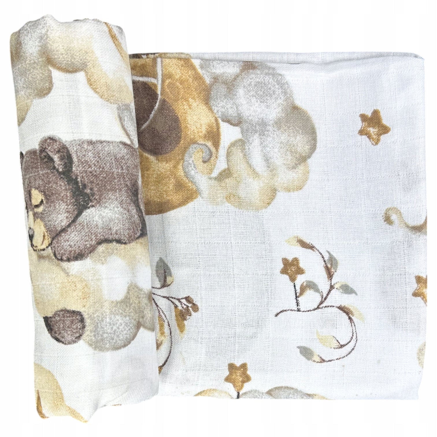 Pieluszka muślinowa duża OTULACZ 120×120 cm Pielucha muślin bawełna