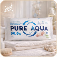 Chusteczki nawilżane Opharm Pure Aqua, 8 × 60 szt.