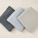 Pieluszki muślinowe, 3 szt., 70x70 cm, Szary / Grafit / Ziemisty | Plumeri