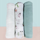 Plumeri Pieluszki muślinowe zestaw kolorów 3 szt. 70x70 cm