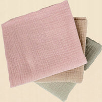 Plumeri Pieluszki muślinowe zestaw kolorów 3 szt. 70x70 cm