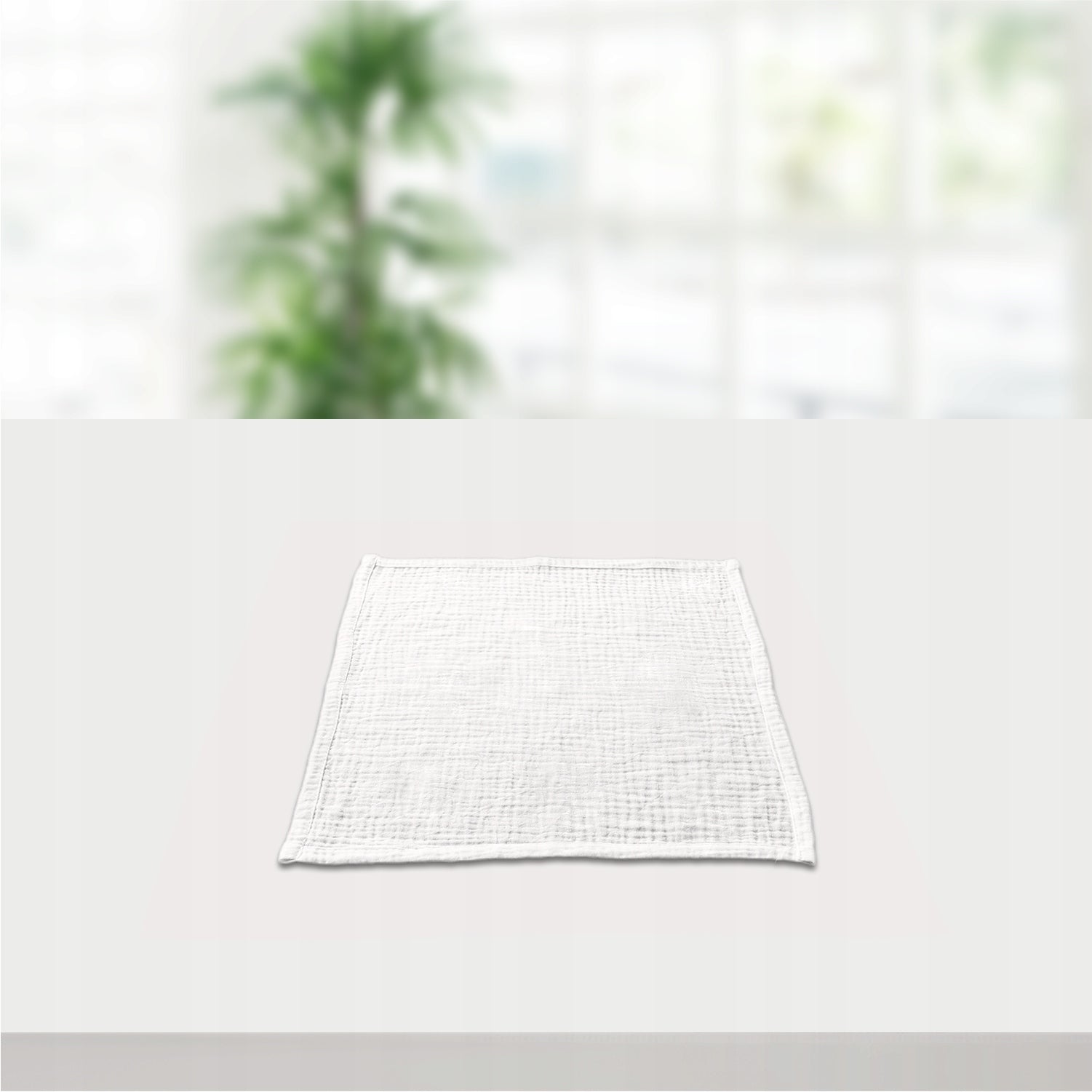 Plumeri Pieluszki muślinowe Białe 7szt. 30x30 cm