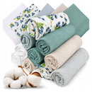 Plumeri Pieluszki muślinowe zestaw kolorów 10 szt. 30x30 cm