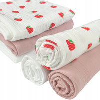 Plumeri Pieluszki muślinowe zestaw kolorów 3 szt. 70x70 cm