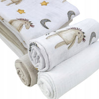 Plumeri Pieluszki muślinowe zestaw kolorów 3 szt. 70x70 cm