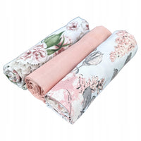 Pieluszki muślinowe duże Plumeri 3x 70×70 cm - większy rozmiar, komfort