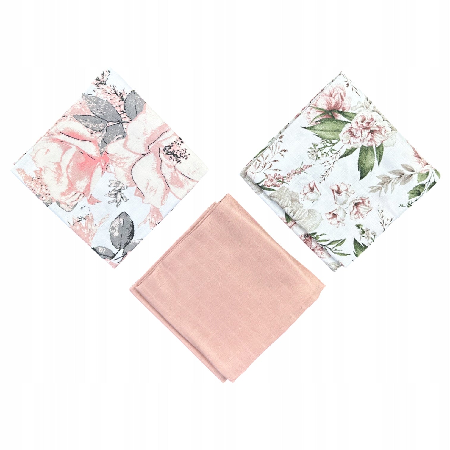 Pieluszki muślinowe duże Plumeri 3x 70×70 cm - większy rozmiar, komfort