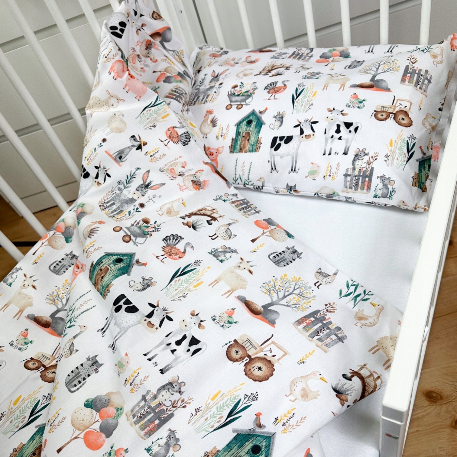 Pościel Bawełniana dla Dzieci 100x135+40x60 pościel do łóżeczka Plumeri