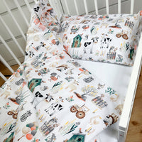 Pościel Bawełniana dla Dzieci 100x135+40x60 pościel do łóżeczka Plumeri