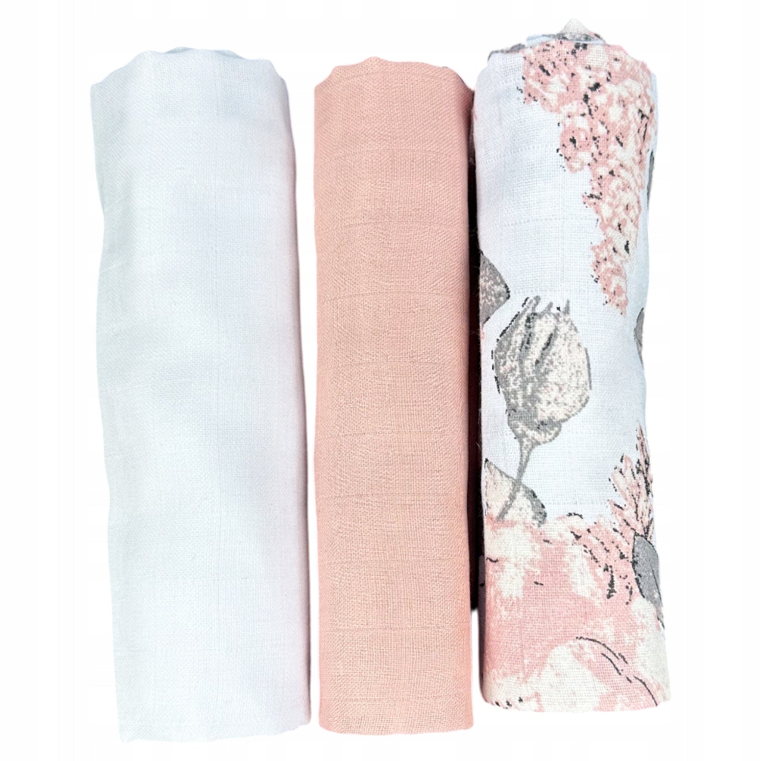 Pieluszki muślinowe duże Plumeri 3x 70×70 cm - większy rozmiar, komfort