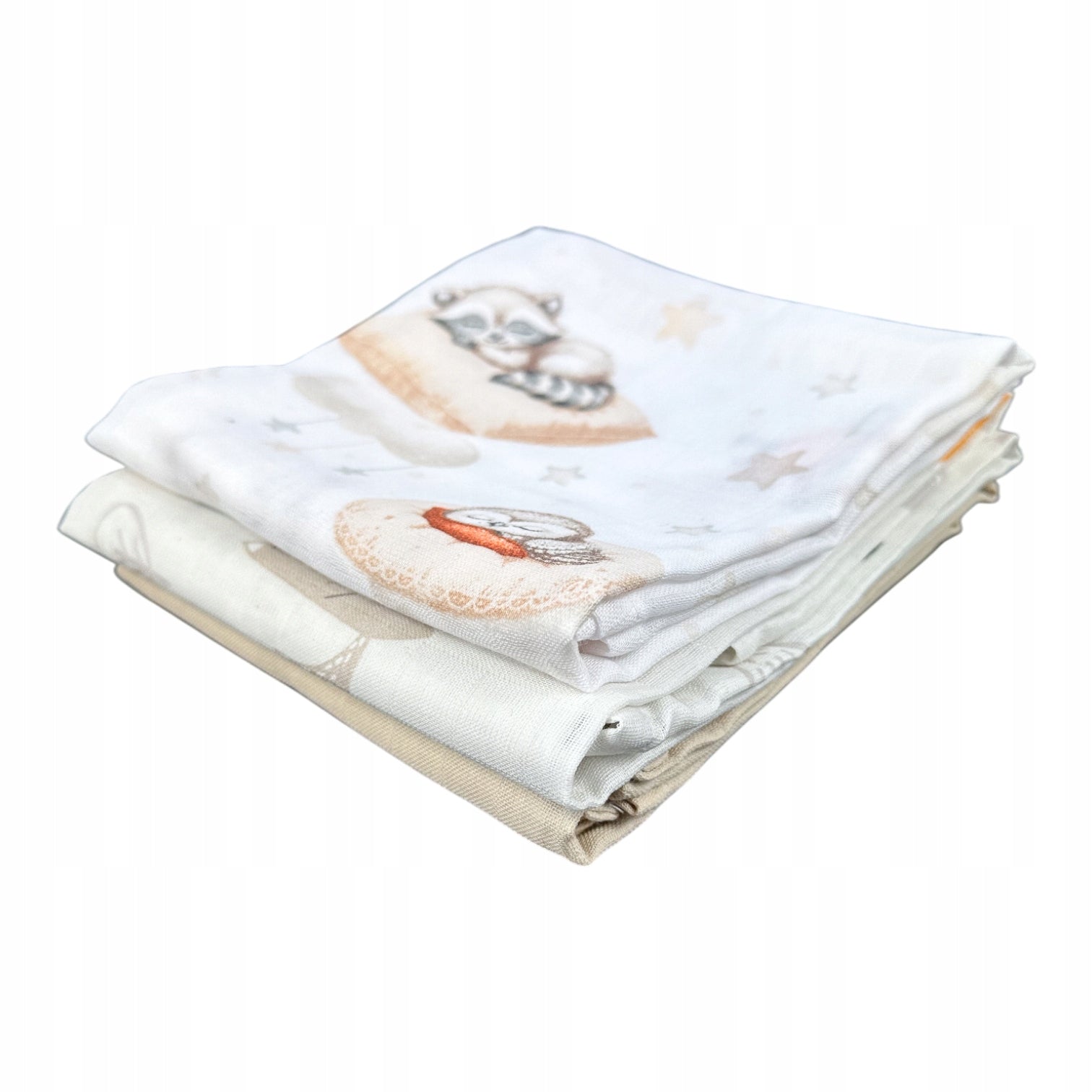 Pieluszki muślinowe duże Plumeri 3x 70×70 cm - większy rozmiar, komfort