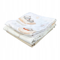 Pieluszki muślinowe duże Plumeri 3x 70×70 cm - większy rozmiar, komfort