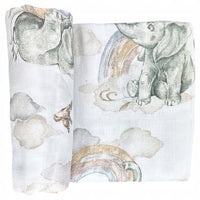 Pieluszka muślinowa duża OTULACZ 120×120 cm Pielucha muślin bawełna