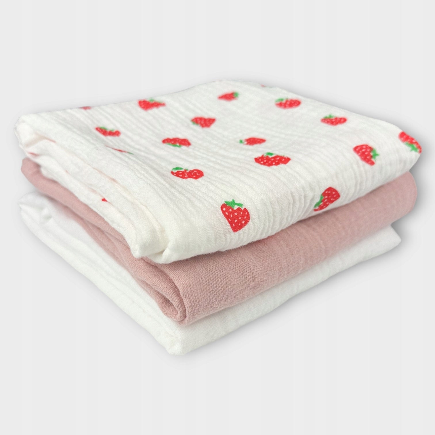 Plumeri Pieluszki muślinowe zestaw kolorów 3 szt. 70x70 cm