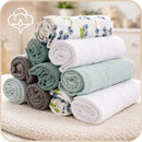 Plumeri Pieluszki muślinowe zestaw kolorów 10 szt. 50x30 cm