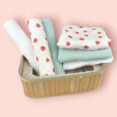 Plumeri Pieluszki muślinowe zestaw kolorów 3 szt. 70x70 cm