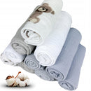 Plumeri Pieluszki muślinowe zestaw kolorów 10 szt. 30x30 cm