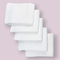 Pieluchy Pieluszki Tetrowe Białe 10szt 60x80cm 100% Bawełna, Gęsta Kratka