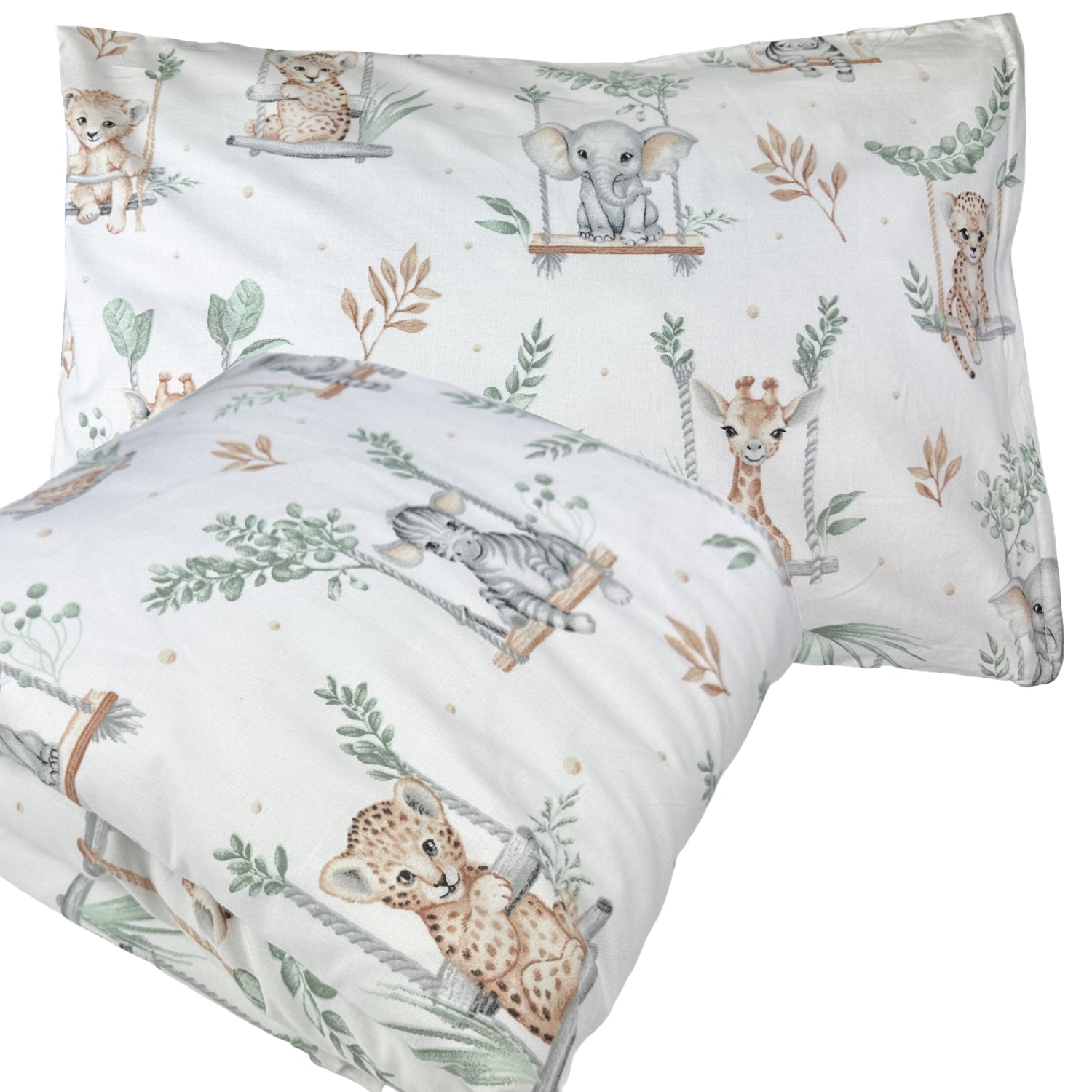 Pościel dziecięca, 100x135 + 40x60 cm, wzór Safari | Plumeri