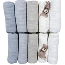 Plumeri Pieluszki muślinowe zestaw kolorów 10 szt. 30x30 cm