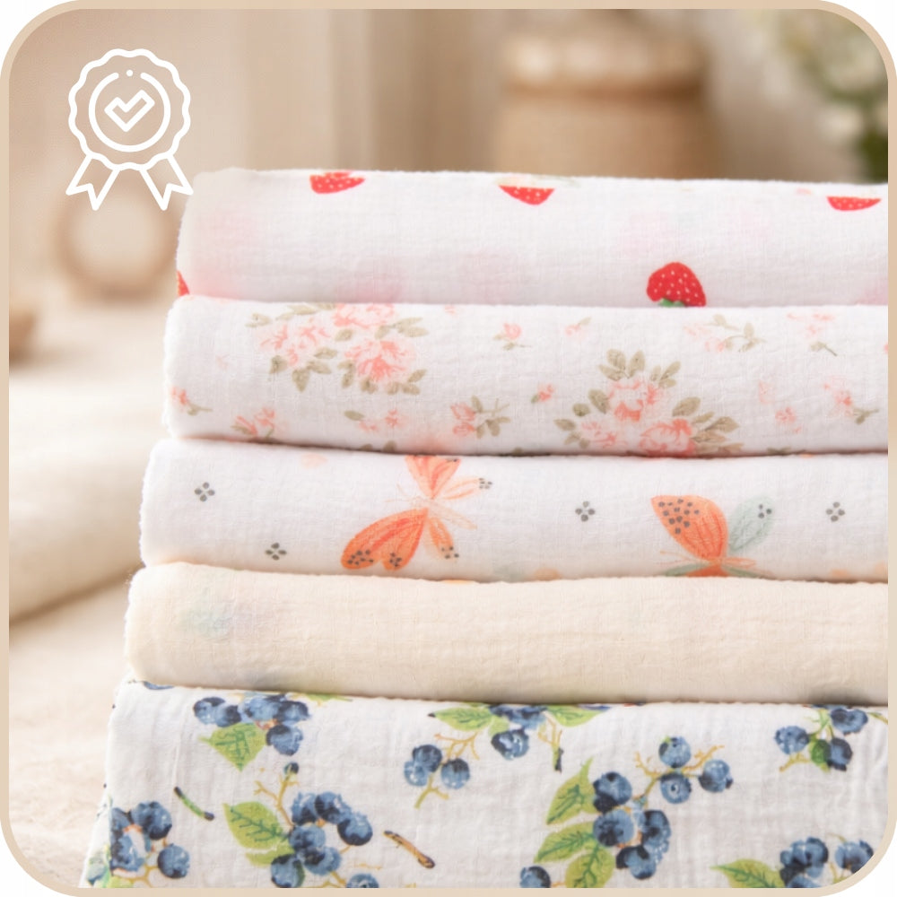 Plumeri Pieluszki muślinowe zestaw kolorów 10 szt. 30x30 cm