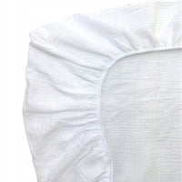 Prześcieradło muślinowe bawełna 60x120cm do łóżeczka niemowlęcego z gumką